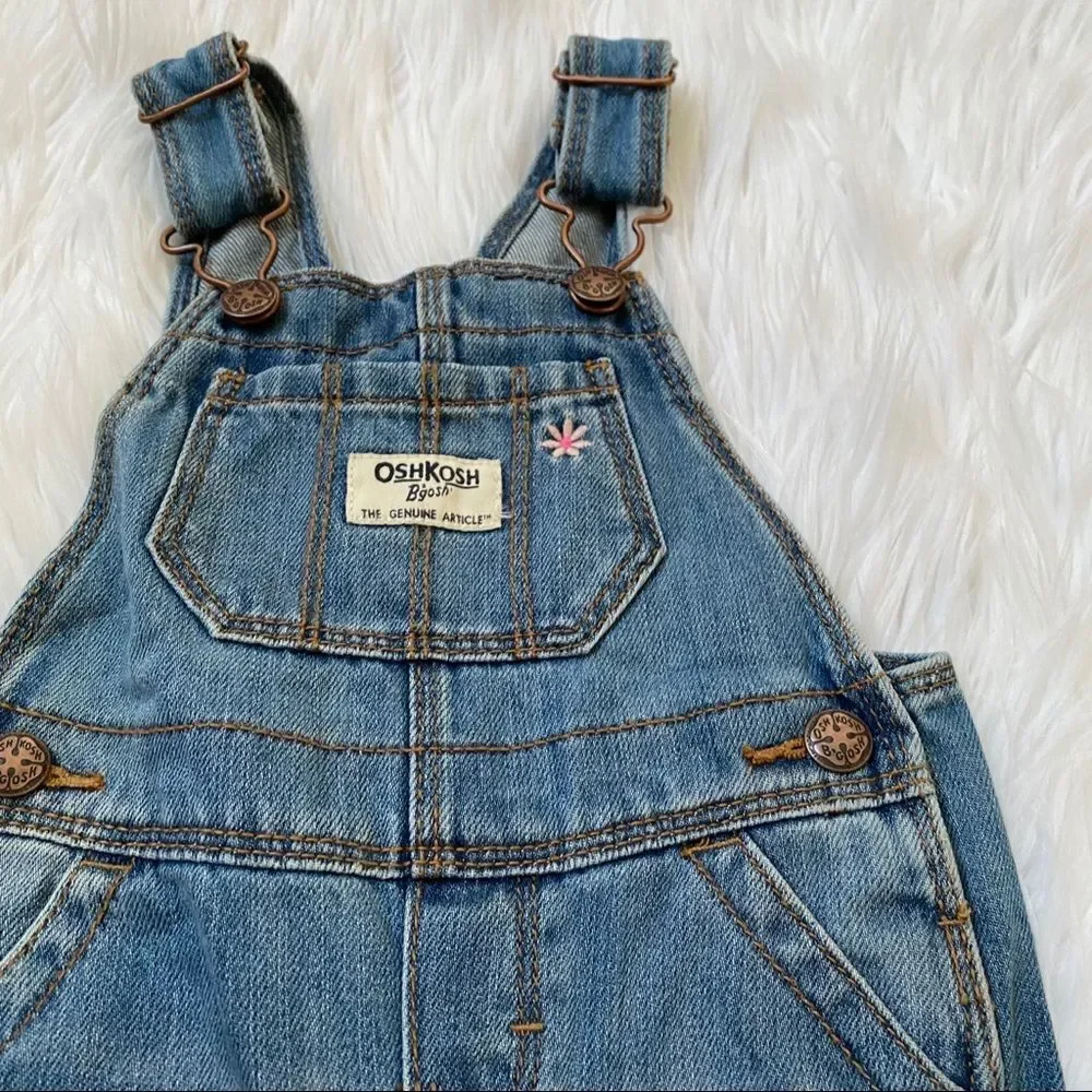 Oshkosh B’gosh overall embroidered denim pants 9M